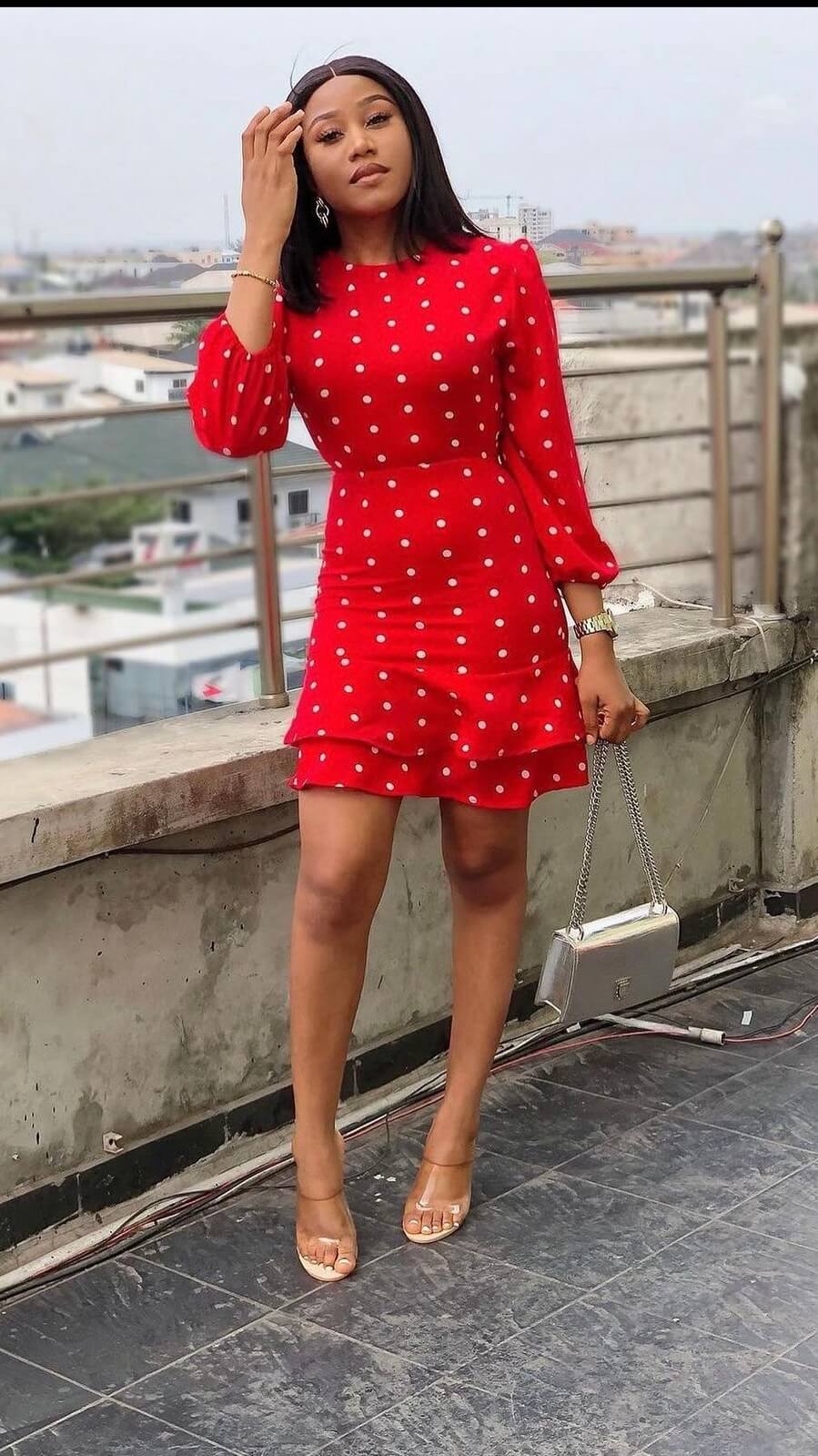 Gloria crepe dress