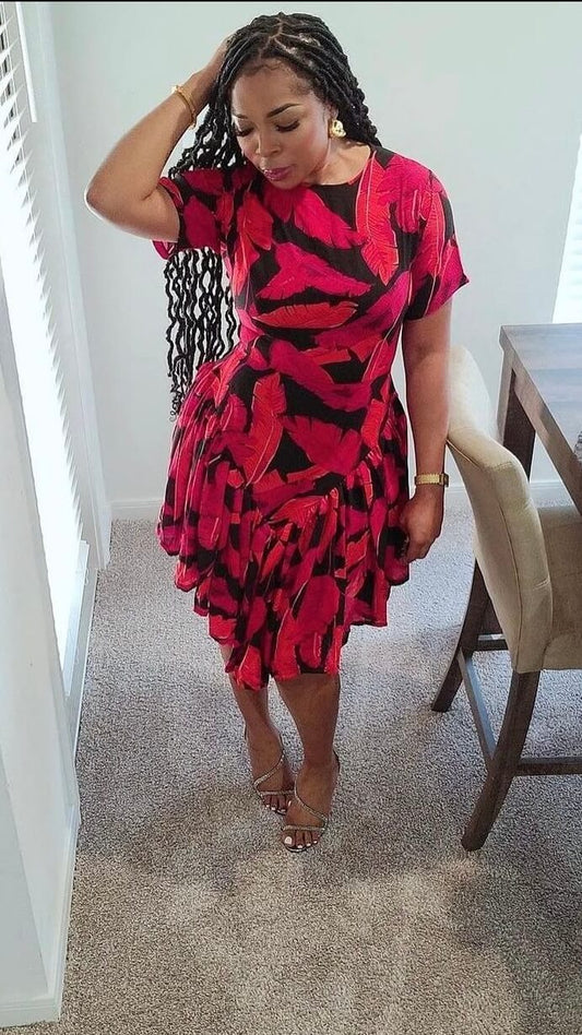 Ama crepe dress