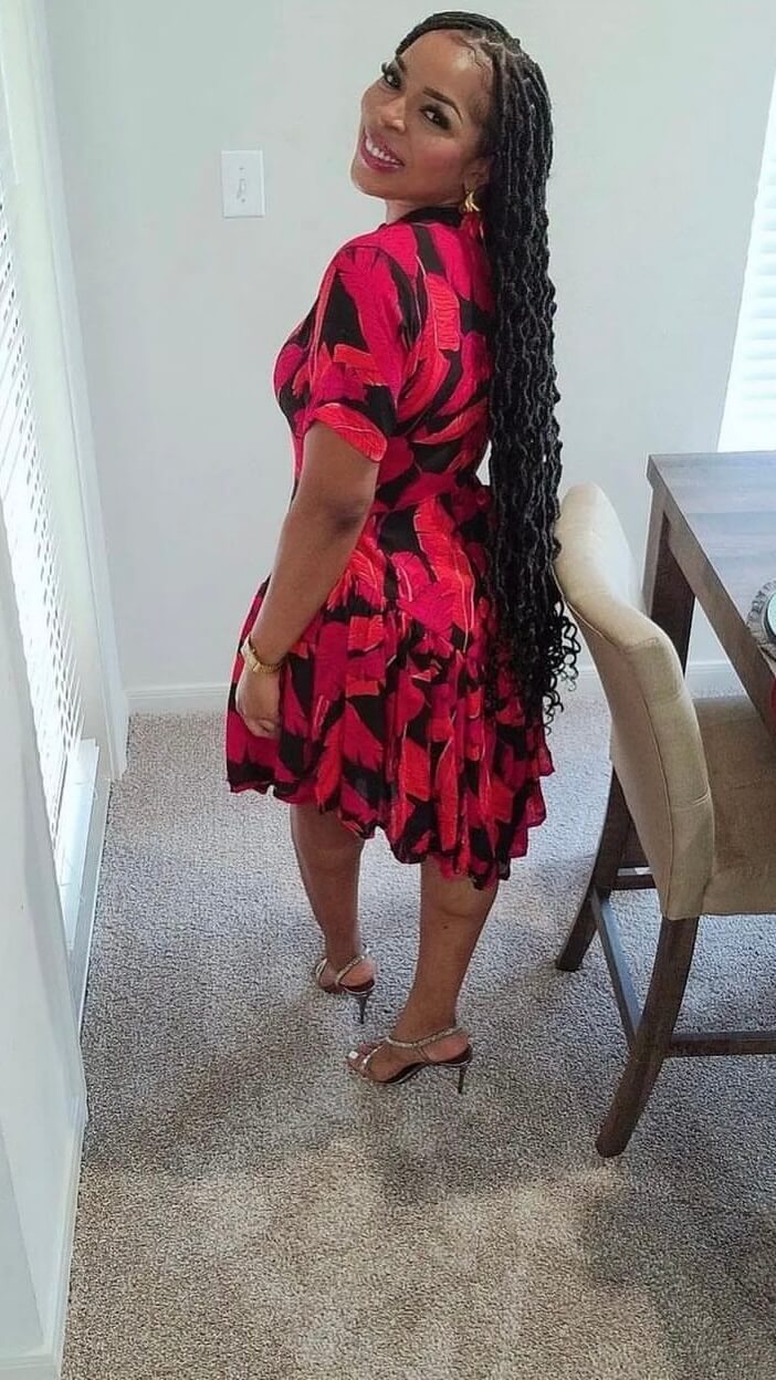 Ama crepe dress
