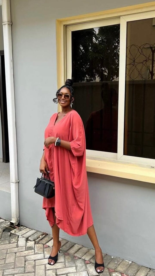 Hannah crepe bubu dress