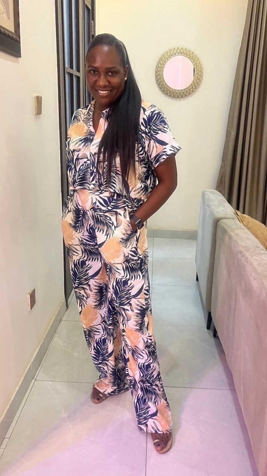 Silver crepe  set