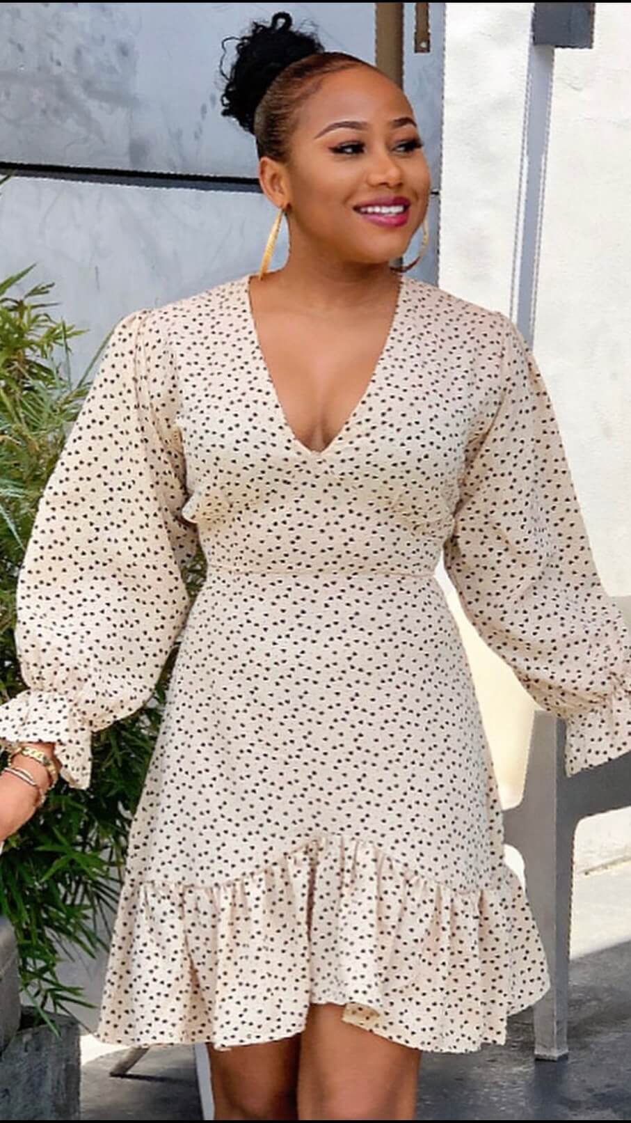 Yvonne crepe dress
