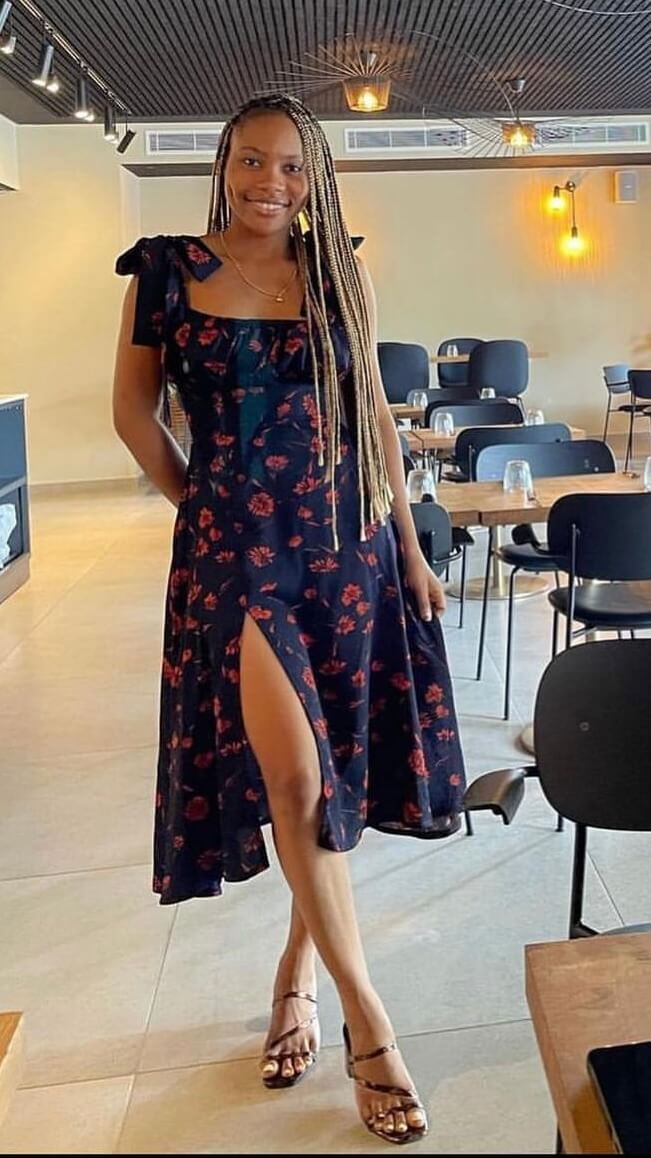 Clarin crepe dress